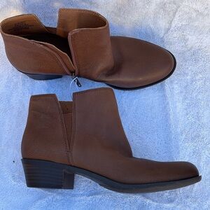 Lucky Brand Brown Ankle Booties with Classic Design